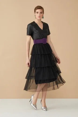 Vestido negro polipiel falda tul Lolitas&amp;L (5578927)