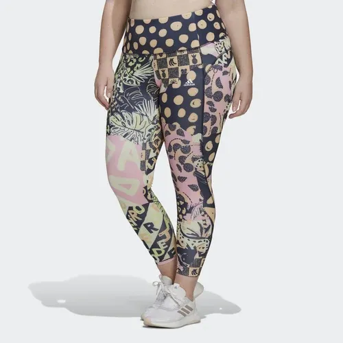 adidas Mallas 7/8 Farm Print Feel Brilliant AEROREADY High-Waisted (Tallas grandes) (8430284)