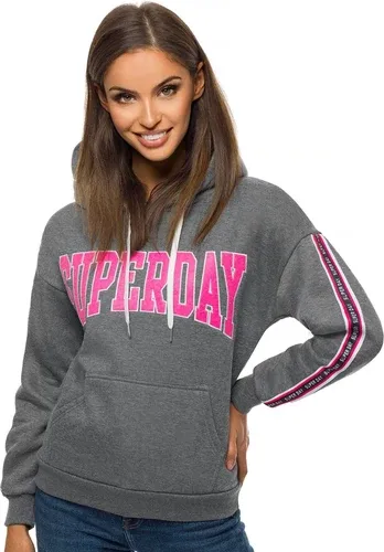 Sudadera de mujer grafito OZONEE JS/B26014 (6784353)