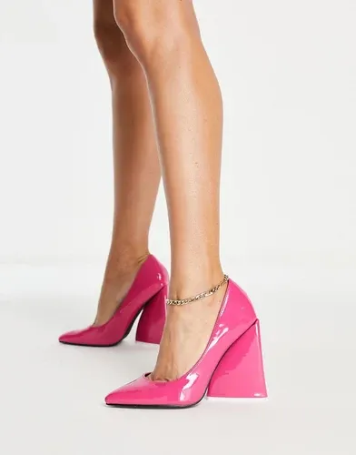 Zapatos rosa intenso con tacón de bloque llamativo de charol As I Am de EGO (7710525)