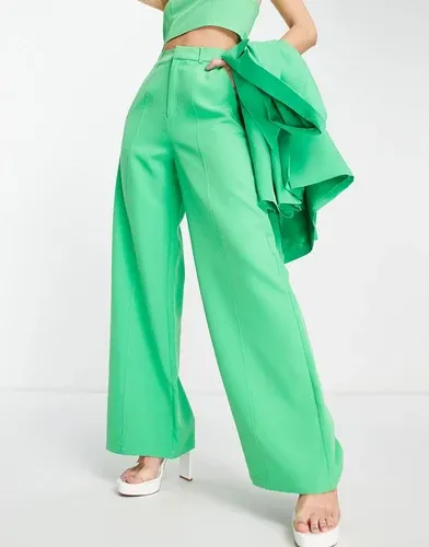 Pantalones verde intenso de pernera muy ancha de Extro &amp; Vert (7733593)