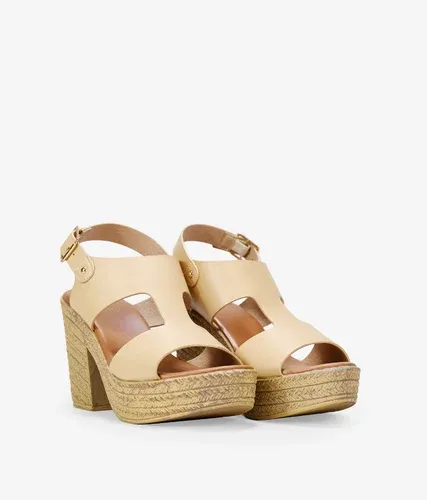 Bosanova Sandalias beige con tacón para mujer (7800136)