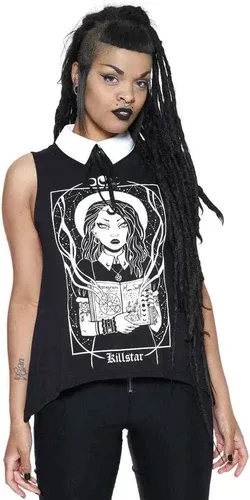 Camiseta de tirantes para mujer KILLSTAR - Moonspell Collar - NEGRO - KSRA003627 (7824203)