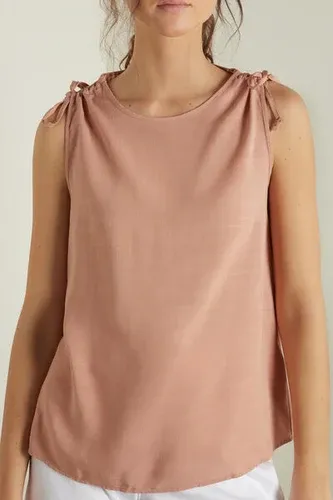 Tezenis Camiseta de Tirantes de Tela con Cordón Mujer Rosa Claro Tamaño L (7882760)