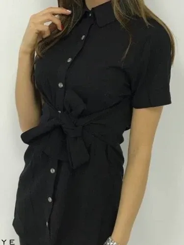 Manzara BLUSA CON CINTURON JESSICA negro (5464507)