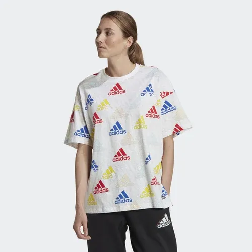 adidas Camiseta Essentials Multi-Colored Logo Boyfriend (8423276)