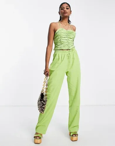Pantalones verdes holgados de pernera recta de lino de Envii (parte de un conjunto) (8035838)