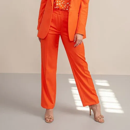 Willsoor Pantalones de noche para mujer en color naranja 14032 (8171569)