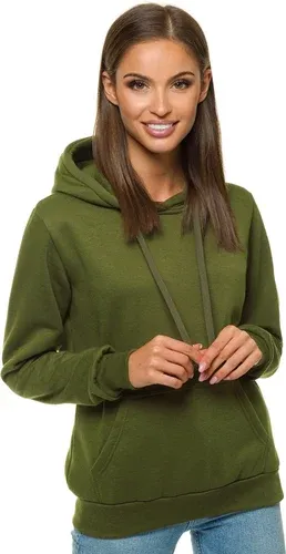 Sudadera de mujer caqui OZONEE JS/W02Z (5274747)