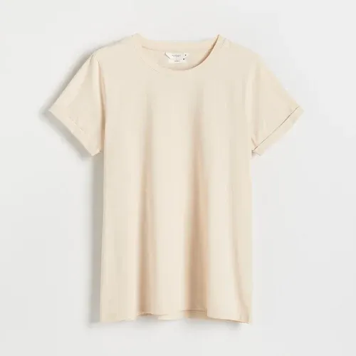 Reserved - Camiseta en mezcla de algodón orgánico - Beige (6978688)