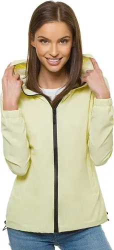 Chaqueta de mujer amarillo claro OZONEE JS/HH036/59 (4443680)