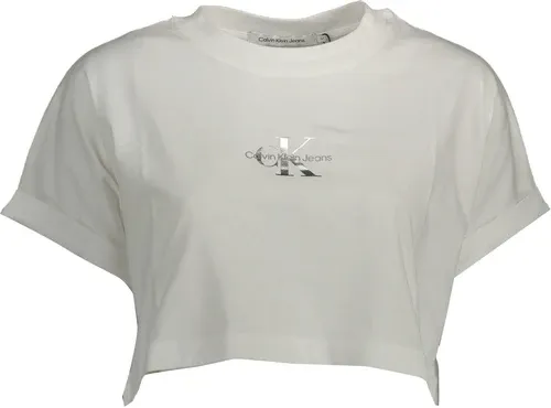 Camiseta De Manga Corta Mujer Calvin Klein Blanca (8384592)