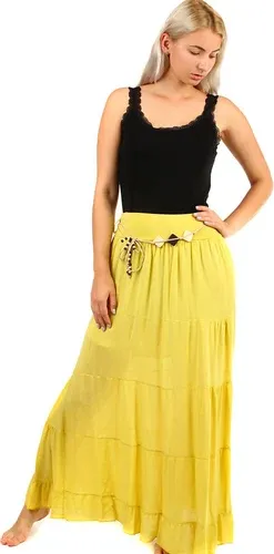 Glara Single Color Long Women's Maxi Skirt (8158185)