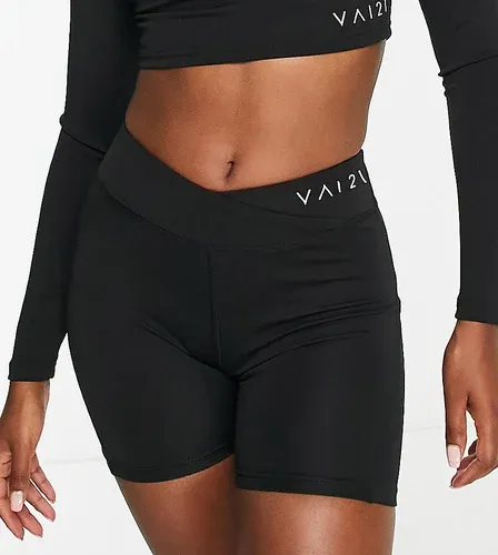 Pantalones muy cortos negros con cintura de pico de VAI21 (parte de un conjunto)-Gris (8196920)