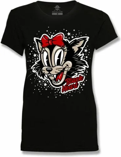 Camiseta BLACK HEART para mujer - BAD CAT - NEGRA - 10042 (8458732)