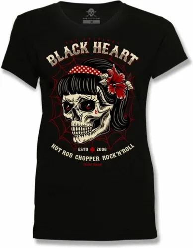 Camiseta BLACK HEART para mujer - SARINA - NEGRA - 9568 (8458733)