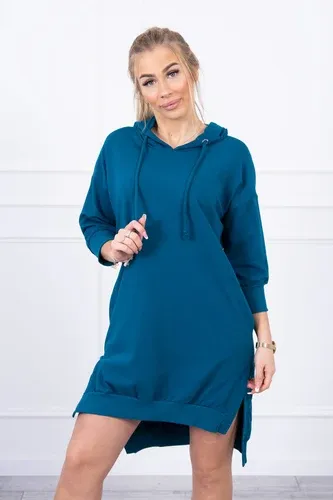 Glara Solid colour sweatshirt dress with pockets (8213636)