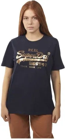 SUPERDRY Logotipo Vintage Logo - Camiseta Azul XS (8233660)