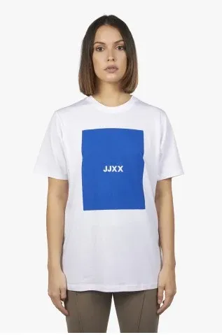 Jack &amp; Jones JJXX Amber - Camiseta Blanco / Azul S (8234476)