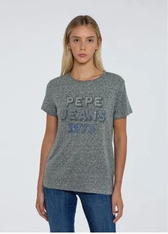 PEPE JEANS Bibiana - Camiseta Gris L (8235535)