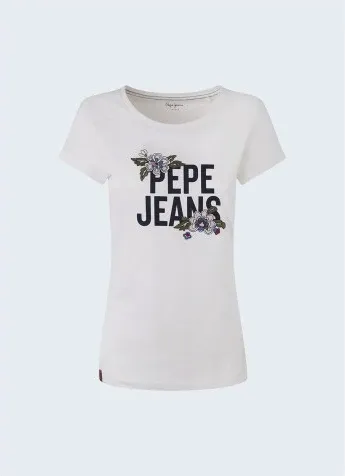 PEPE JEANS Bernardette - Camiseta Blanco L (8235603)