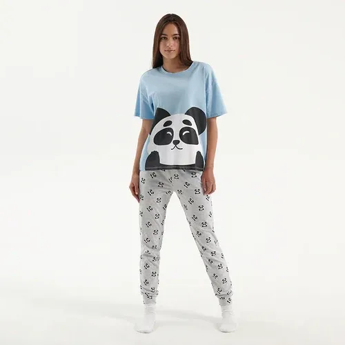 House - Pijama de dos piezas con estampado de pandas - Multicolor (8738935)