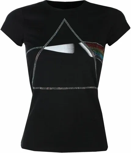 Camiseta Pink Floyd para mujer - DSOTM Diamante - NEGRO - ROCK OFF - PFTEE154LB (8316931)
