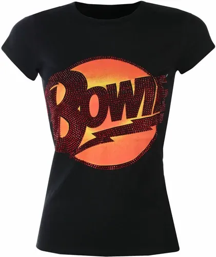 Camiseta David Bowie para mujer - Diamond Dogs Logo Diamante - NEGRO - ROCK OFF - BOWPTS11LB (8316936)