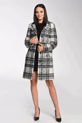 Glara Women's plaid wool coat (8334663)