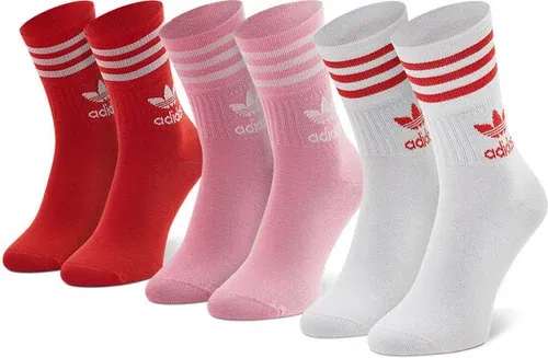 3 pares de calcetines altos unisex adidas (8998110)