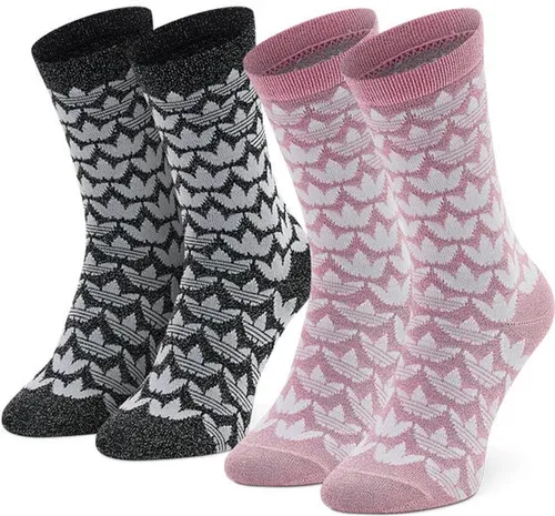 2 pares de calcetines altos unisex adidas (8995132)