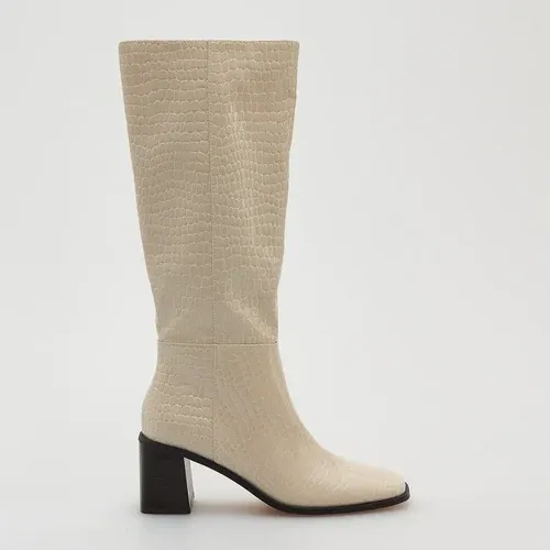 Reserved - Imitation leather boots - Marfil (8437899)