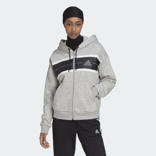 adidas Chaqueta con capucha Essentials Pinstripe Block Fleece Loose Fit (8437289)