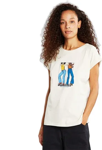 Dedicated T-shirt Visby Dance First Oat White (8457278)