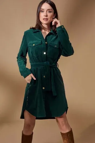 Lolitas&amp;L Vestido camisero verde de pana con cinturon Lolitas (8489811)
