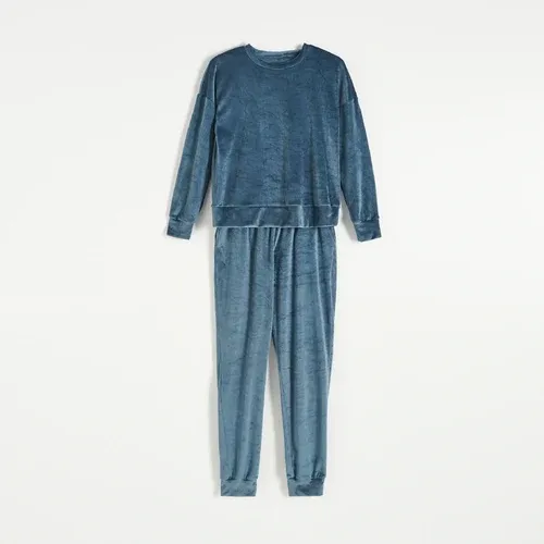 Reserved - Pijama de terciopelo - Azul (8614978)