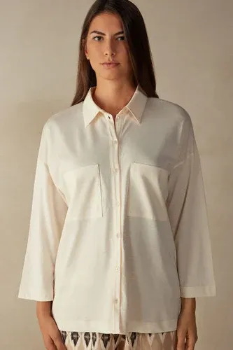 Intimissimi Camisa de Algodón Urban Nomad Mujer Blanco Tamaño L (8502135)