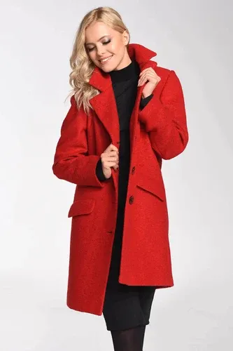 Glara Women's straight wool coat (8768216)
