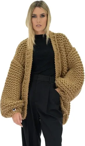 Mums Handmade Classic Chunky Cardigan - Camel (3840658)