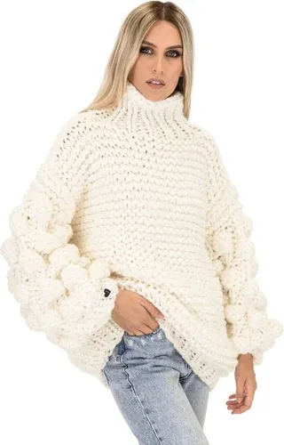 Mums Handmade Bubble Sleeve Sweater - White (3840613)