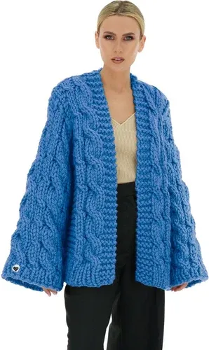 Mums Handmade Cable Knit Cardigan - Blue (8717490)