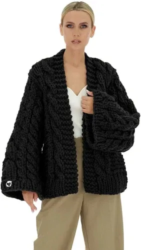 Mums Handmade Cable Knit Cardigan - Black (8717491)