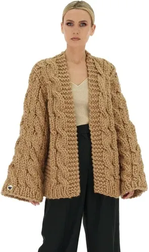 Mums Handmade Cable Knit Cardigan - Camel (8717496)