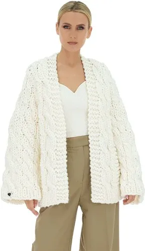 Mums Handmade Cable Knit Cardigan - White (8717498)