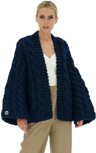 Mums Handmade Cable Knit Cardigan - Dark Blue (8717503)