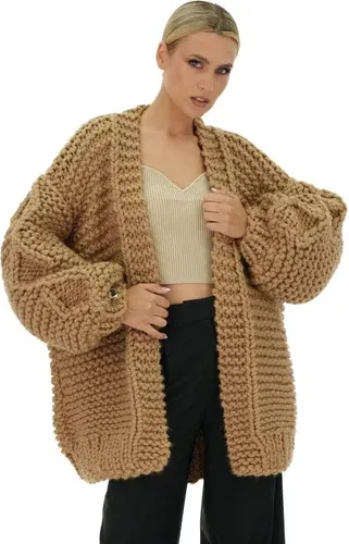 Mums Handmade Loose Classic Cardigan - Camel (8717510)