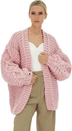 Mums Handmade Loose Classic Cardigan - Pink (8717513)