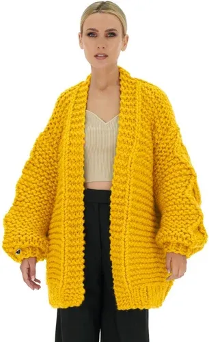 Mums Handmade Loose Classic Cardigan - Yellow (8717514)