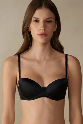 Intimissimi Sujetador Balconette Sofia de Seda Mujer Negro Tamaño 1D (8721684)