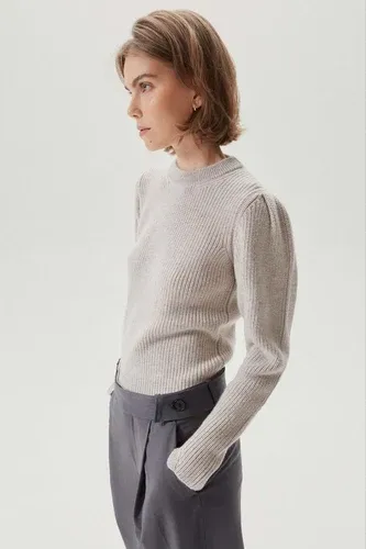 Artknit Studios The Merino Wool Sweater With Pinces - Pearl (8803189)